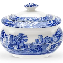 Blue Italian Sukkerskal Med Lokk