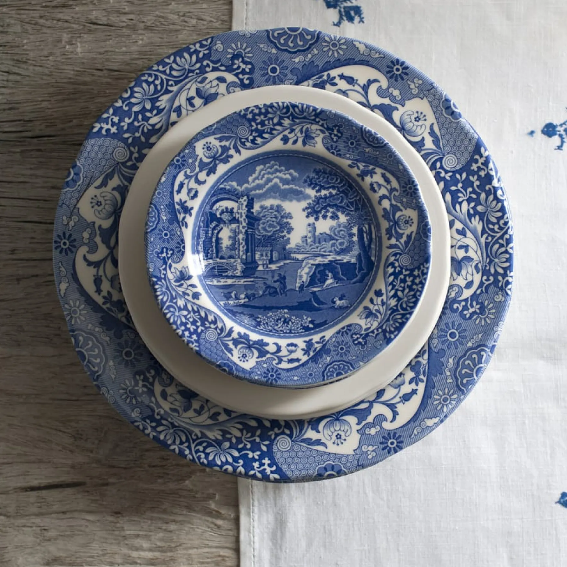 Blue Italian Tallerken