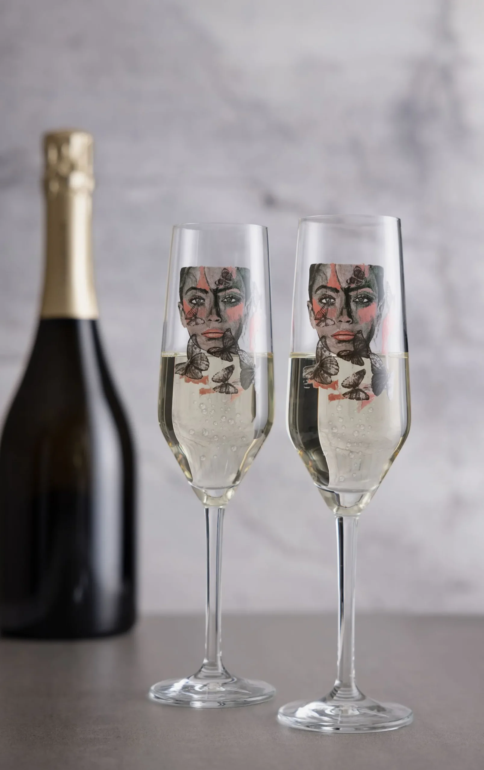 Butterfly Queen Champagneglass