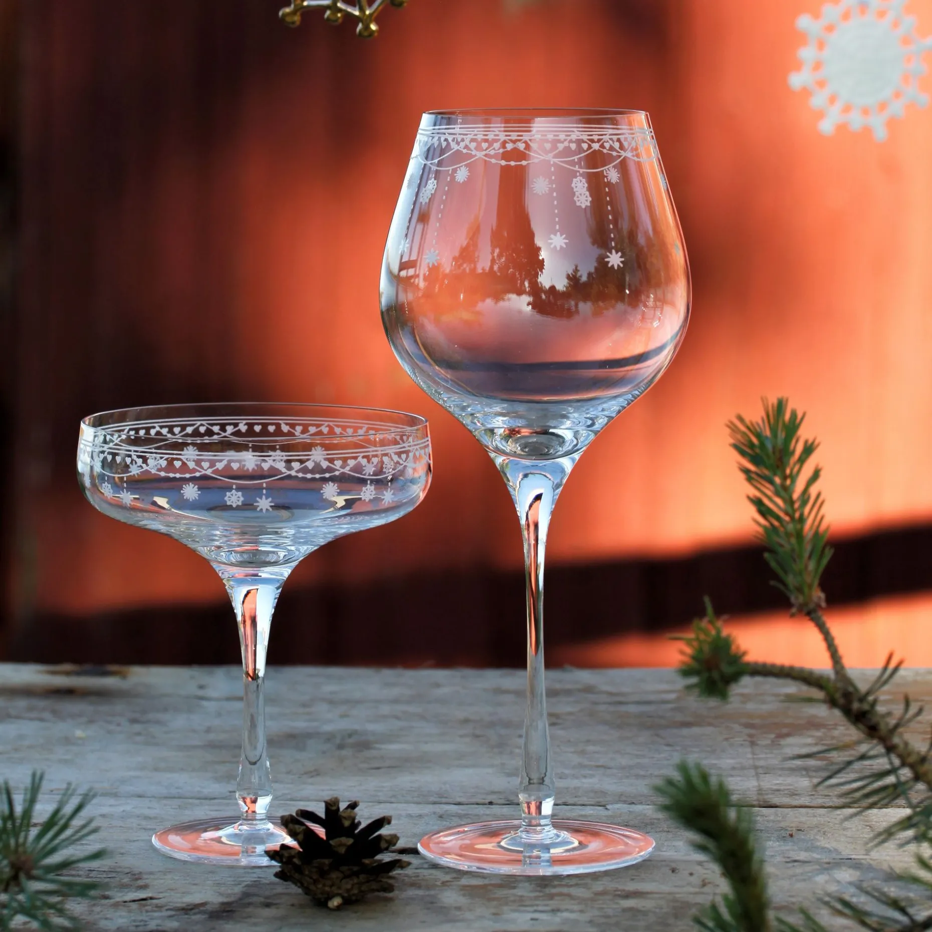 Julemorgen Champagneglass
