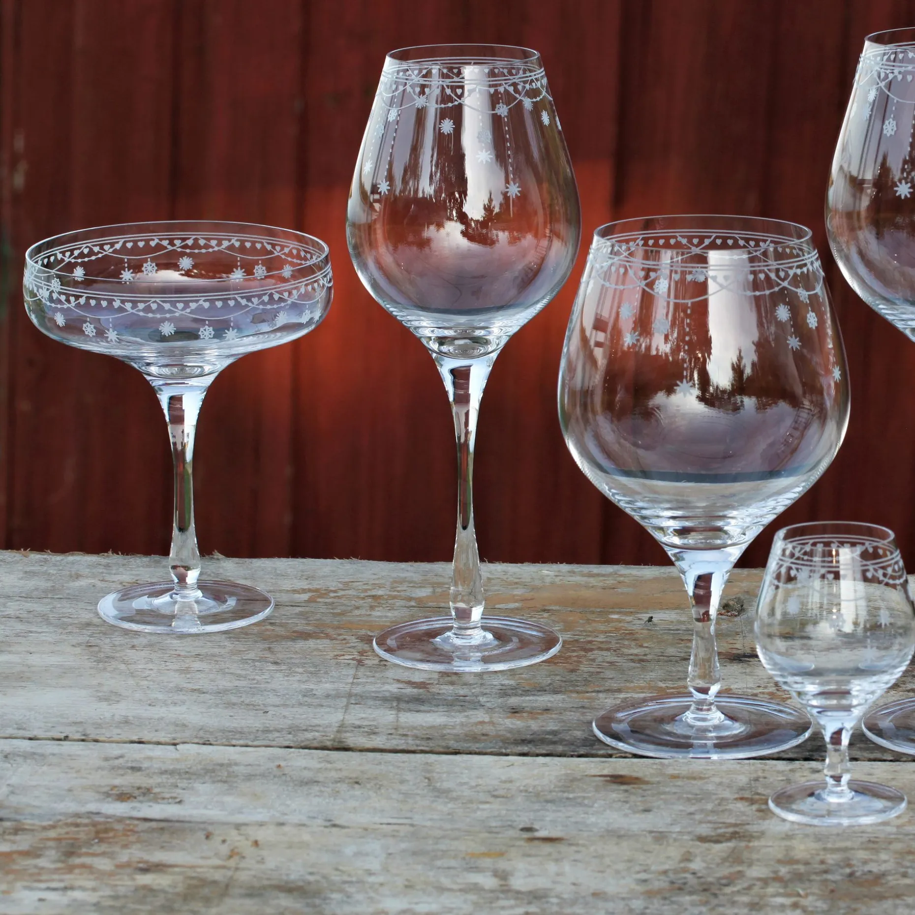 Julemorgen Champagneglass