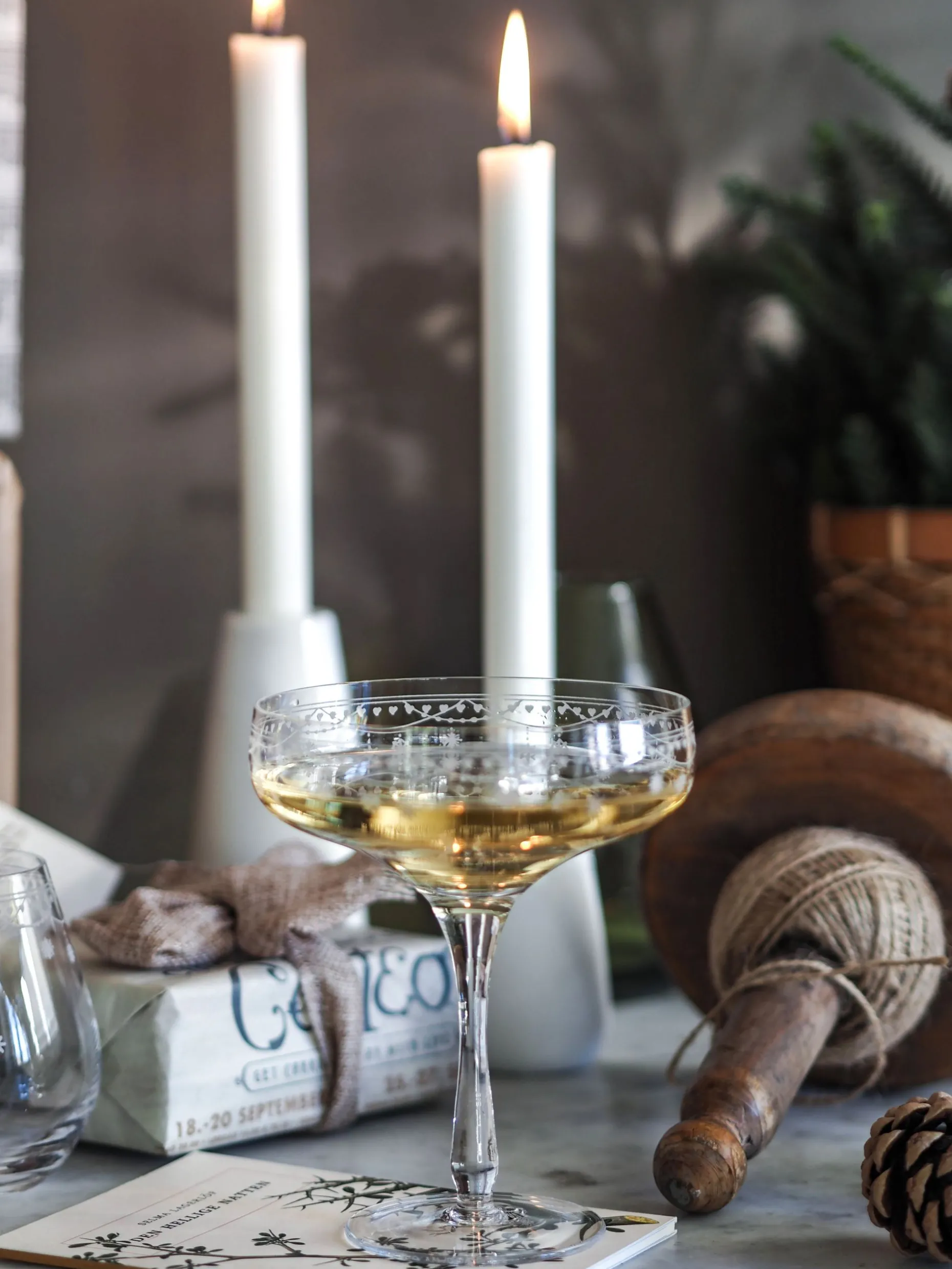 Julemorgen Champagneglass