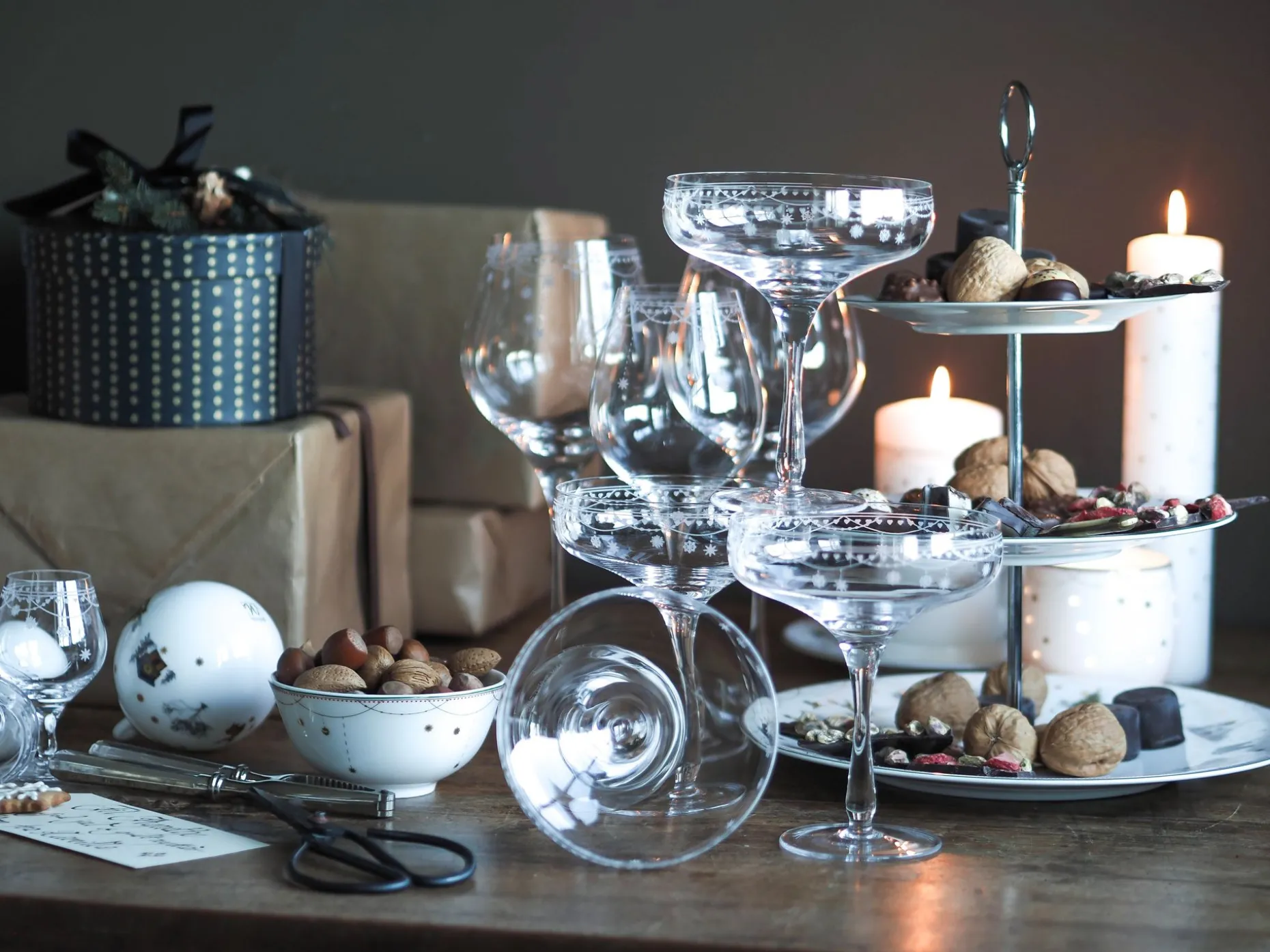 Julemorgen Champagneglass