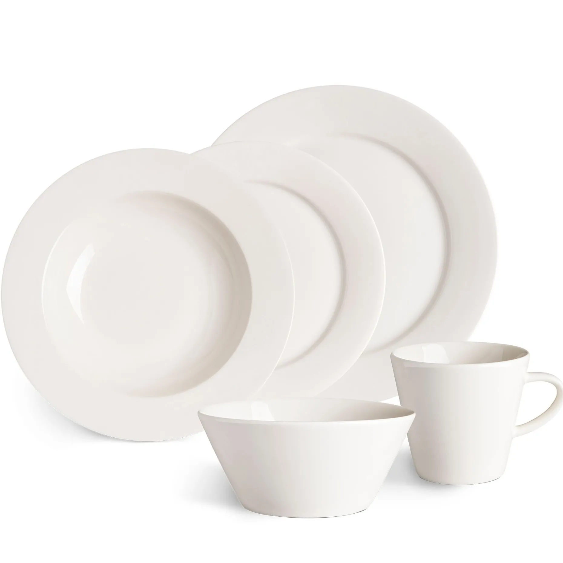 Kalk Tallerken 21 Cm 4-Stk.
