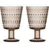 Kastehelmi Drikkeglass Pa Fot 26 Cl 2 Stk.