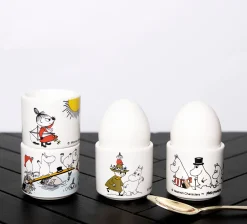 Mummi Farge Eggeglass 4 Deler