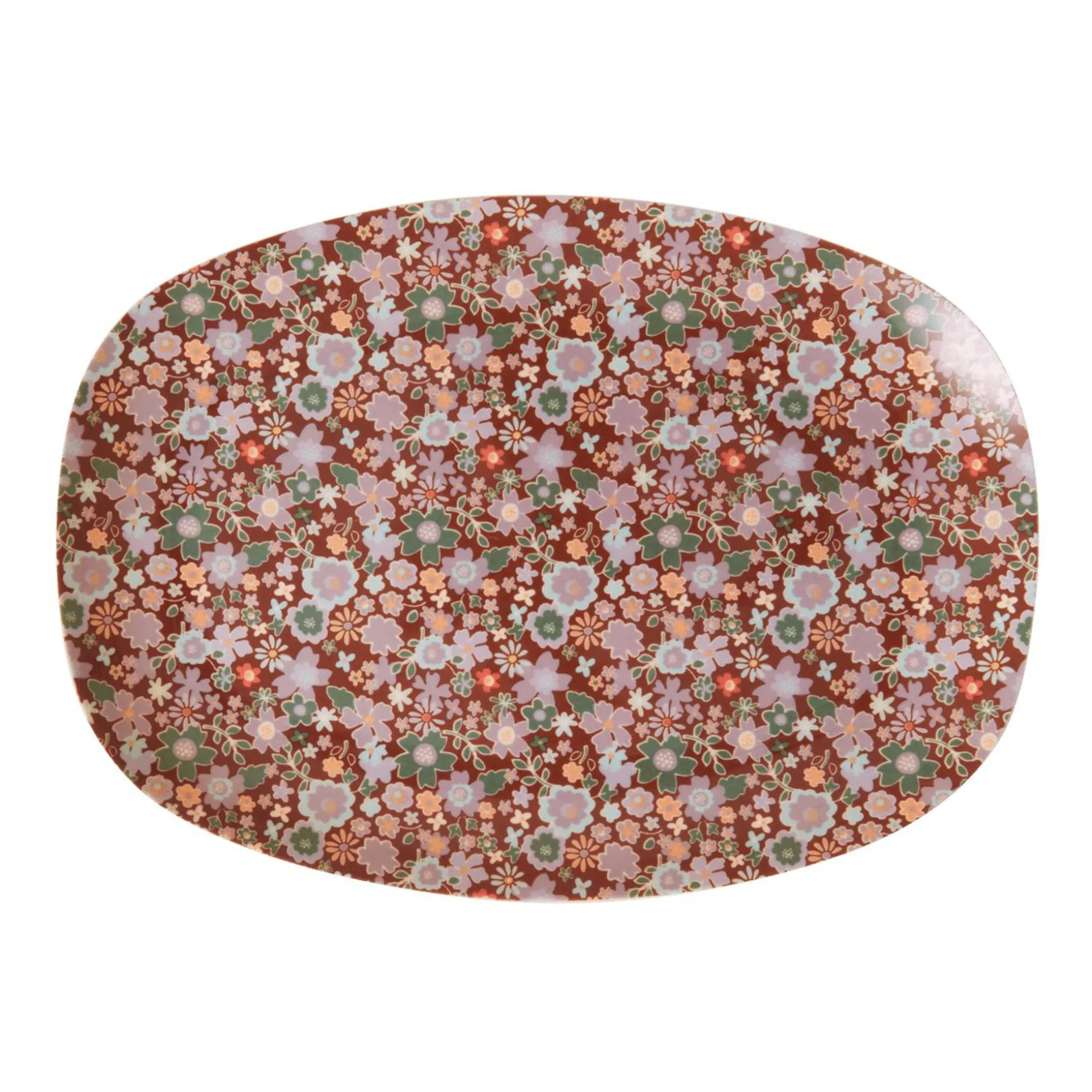 Rice Melamintallerken 16,5X23 Cm