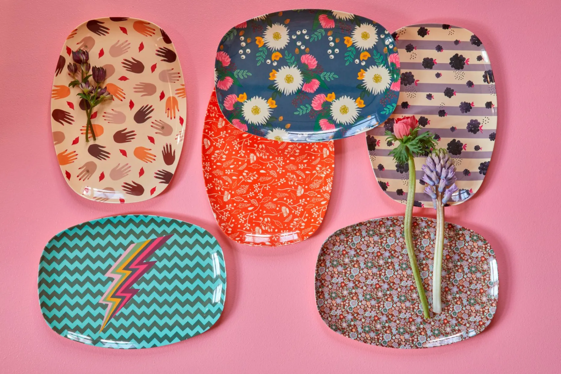 Rice Melamintallerken 22X30 Cm
