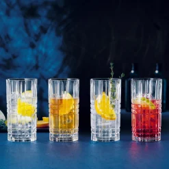 Square Longdrinkglass 37 Cl 4-Stk.
