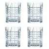 Square Whiskyglass 34 Cl 4-Stk.