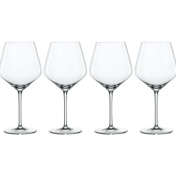 Style Burgundy Rodvinsglass 4-Pakning